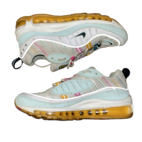 Nike Air Max 98 Teal Tint Nightshade Spirit Size 7.5 - Picture 2 of 5
